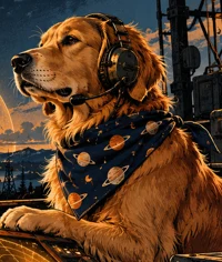 Barking Puppy, the radio operator